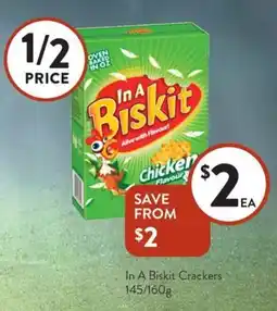 Foodworks In a biskit crackers offer