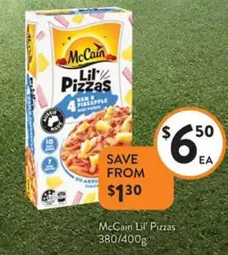 Foodworks Mccain lil' pizzas offer
