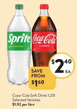 Foodworks Coca-cola soft drink offer