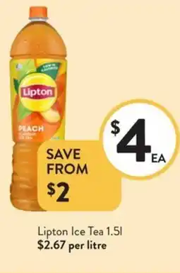 Foodworks Lipton ice tea offer