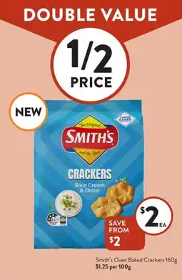 Foodworks Smith's oven baked crackers offer
