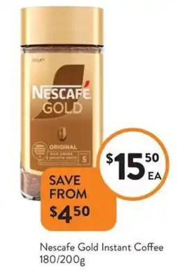 Foodworks Nescafe gold instant coffee offer
