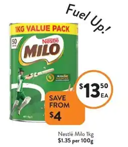 Foodworks Nestlé milo offer