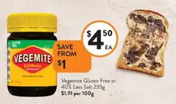 Foodworks Vegemite Gluten Free offer