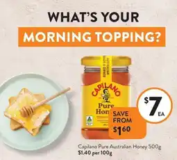 Foodworks Capilano pure australian honey offer