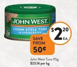 Foodworks John west tuna offer