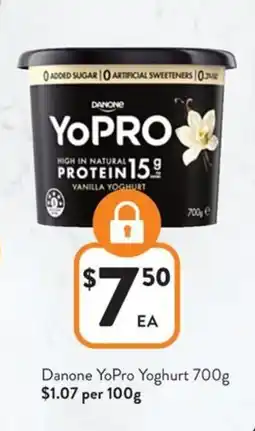 Foodworks Danone yopro yoghurt offer