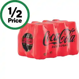 Woolworths Coca-Cola Classic or Zero Sugar Soft Drink Varieties 12 x 300ml offer