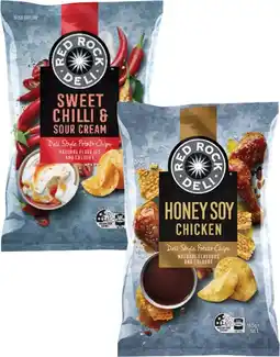 Coles Red Rock Deli Potato Chips 150g-165g offer
