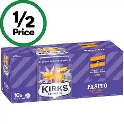 Woolworths Kirks Soft Drink Can Varieties 10 x 375ml offer