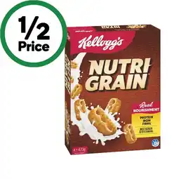 Woolworths Kellogg’s Nutri-Grain 470g offer