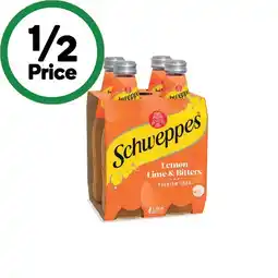 Woolworths Schweppes Soft Drink, Mineral Water or Mixer Varieties 4 x 300ml offer