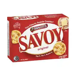Woolworths Arnott’s Savoy Original Crackers 225g offer