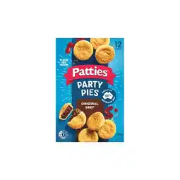 Woolworths Patties Party Pies, Sausage Rolls or Pasties 450-560g Pk 12 – From the Freezer offer