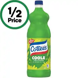 Woolworths Cottee’s Cordial 1 Litre offer