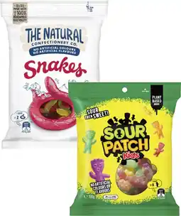 Coles The Natural Confectionery Co. 130g-230g or Sour Patch 190g offer