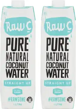 Coles Raw C Coconut Water 1 Litre offer
