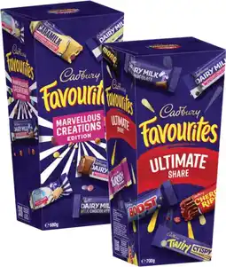 Coles Cadbury Favourites 680g-700g offer