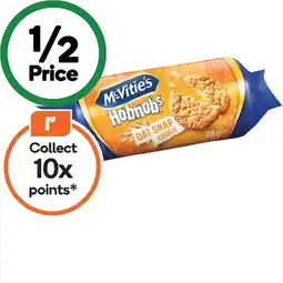 Woolworths McVitie’s Hobnobs Original Oat Snap 255g offer