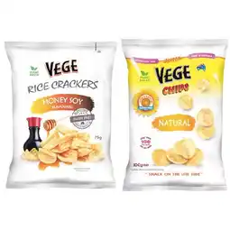 Woolworths Vege Chips or Rice Crackers 75-110g – From the Health Food Aisle offer