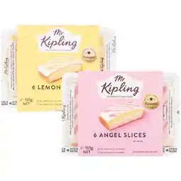 Woolworths Mr Kipling Angel, Chocolate, Salted Caramel or Lemon Slice Varieties Pk 6 offer