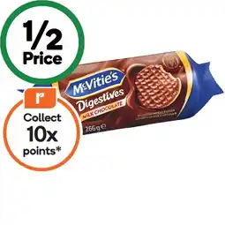 Woolworths McVitie’s Digestives Chocolate Biscuits 266g offer