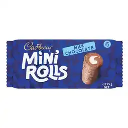Woolworths Cadbury Cake Bars or Mini Rolls Varieties Pk 5 offer