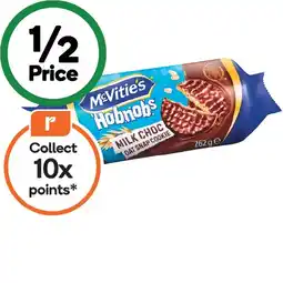 Woolworths McVitie’s Hobnobs Chocolate 262g offer