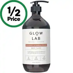 Woolworths Glow Lab Body Wash 900ml offer
