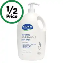Woolworths Redwin Sensitive Skin Restoring Sorbolene Soap Free Body Wash 1 Litre offer