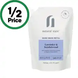 Woolworths Natural State Hand Wash Refill 700ml offer
