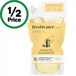 Woolworths Freshwater Farm Hand Wash Refill Pouch 1 Litre offer