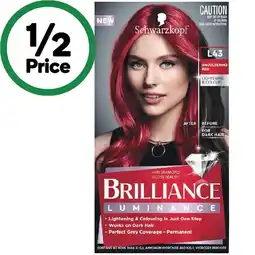 Woolworths Schwarzkopf Brilliance Permanent Hair Colour offer