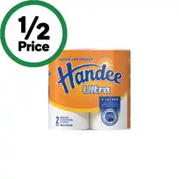 Woolworths Handee Ultra Paper Towel Pk 2 offer
