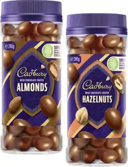 Coles Cadbury Chocolate Coated Fruit or Nut Jar 270g-340g offer