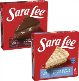 Coles Sara Lee Frozen Cheesecake 360g-425g offer