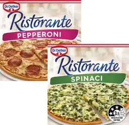 Coles Dr. Oetker Ristorante Pizza 310g-390g offer