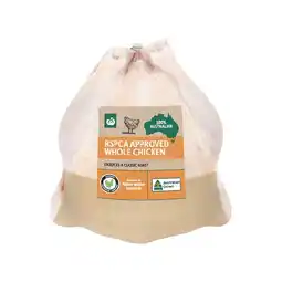 Woolworths Australian Fresh Whole Plain RSPCA Approved Chicken offer