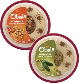 Coles Obela Garnished Hommus Dip 220g offer
