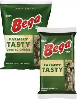 Coles Bega Cheese Block or Grated 500g offer