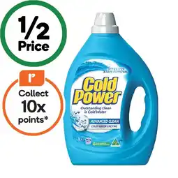 Woolworths Cold Power Laundry Liquid 2 Litre or Powder 2 kg offer