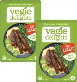 Coles Vegie Delights Plant Based Sausages 300g offer