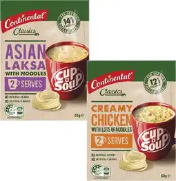 Coles Continental Cup a Soup 2 Serves 50g-75g offer