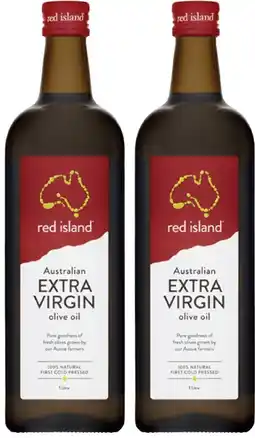 Coles Red Island Extra Virgin Olive Oil 1 Litre offer
