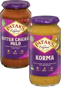 Coles Patak's Simmer Sauce 450g offer