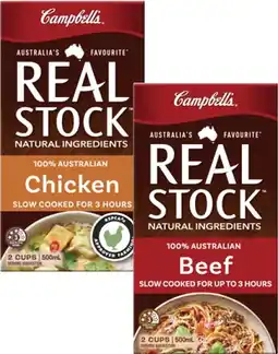 Coles Campbell's Real Stock 500mL offer