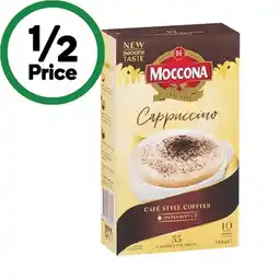 Woolworths Moccona Coffee Sachets Pk 8-10 offer