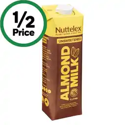 Woolworths Nuttelex Unsweetened Almond or Oat Milk 1 Litre offer