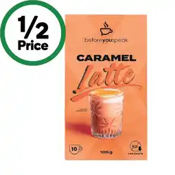 Woolworths Before You Speak Coffee Sachets Pk 10 offer