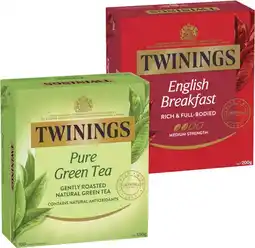 Coles Twinings Tea Bags 80 Pack-100 Pack offer